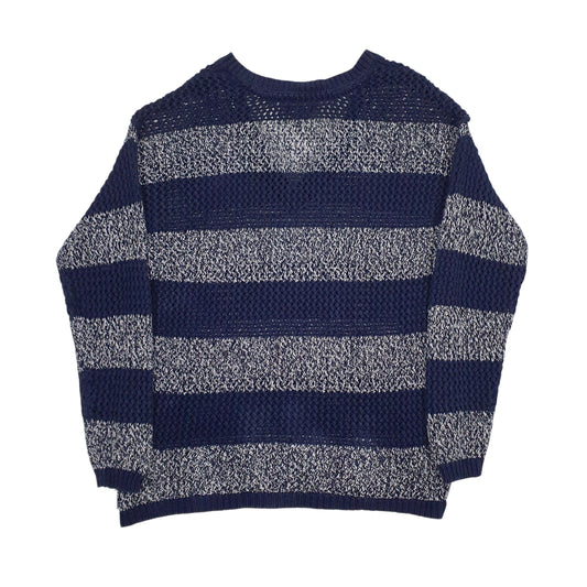 Womens Navy Tommy Hilfiger Knit Crewneck T Shirt