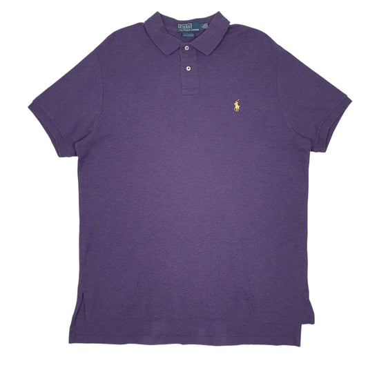 Mens Purple Polo Ralph Lauren Short Sleeve Polo Shirt