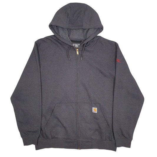 Mens Grey Carhartt Full Zip Jumper