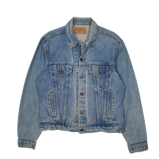 Mens Blue Levis Vintage 1980s Type 3 Trucker Coat