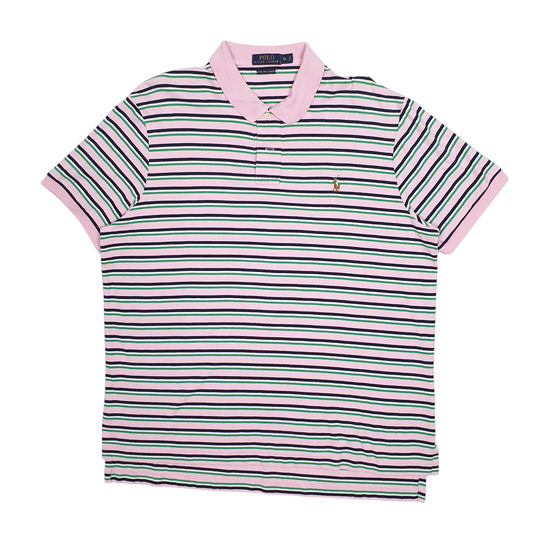 Mens Pink Polo Ralph Lauren Short Sleeve Polo Shirt