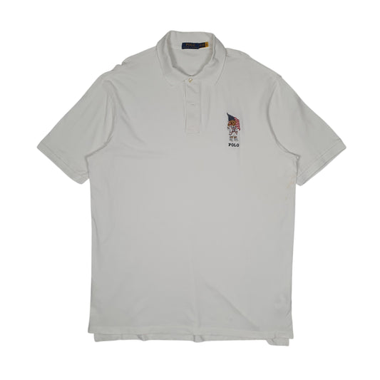 Mens White Polo Ralph Lauren Short Sleeve Polo Shirt
