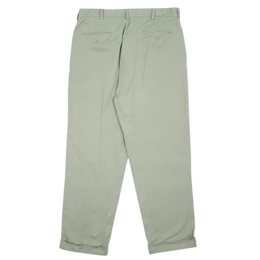 Mens Green Polo Ralph Lauren Hammond Pant Pleated Trousers