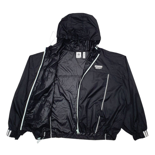 Womens Black Adidas Quarter Zip Coat