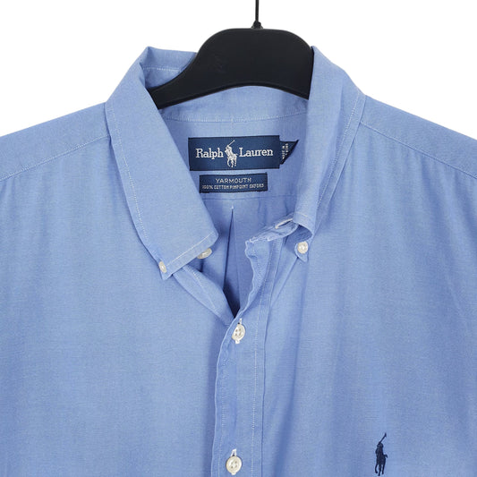 Mens Blue Ralph Lauren Pinpoint Oxford Shirt