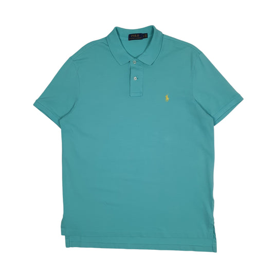 Mens Blue Polo Ralph Lauren Short Sleeve Polo Shirt