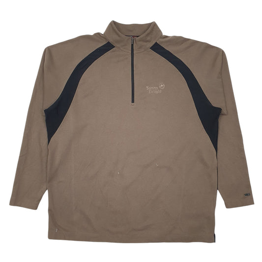 Mens Brown Nike Tiger Woods Collection Quarter Zip Coat