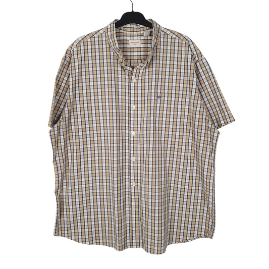 Mens Beige Dockers Short Sleeve Shirt