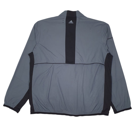 Mens Grey Adidas ClimaProof Coat