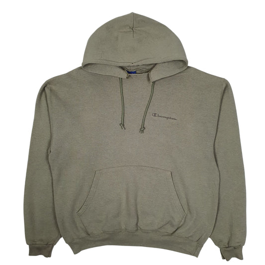 Mens Green Champion Vintage 00s Hoodie Jumper
