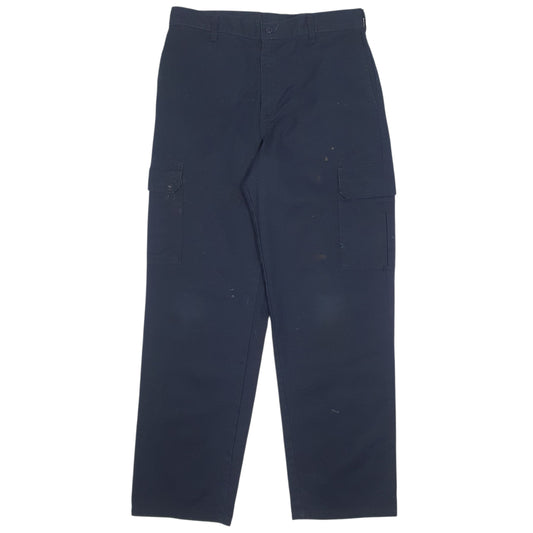 Mens Navy Dickies Workwear Cargo Trousers