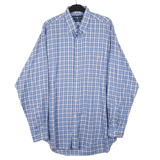 Mens Blue Ralph Lauren Long Sleeve Shirt