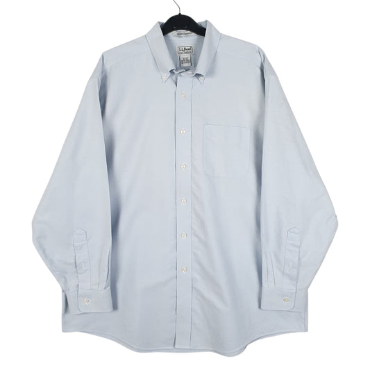Mens Blue L.L.Bean Long Sleeve Shirt
