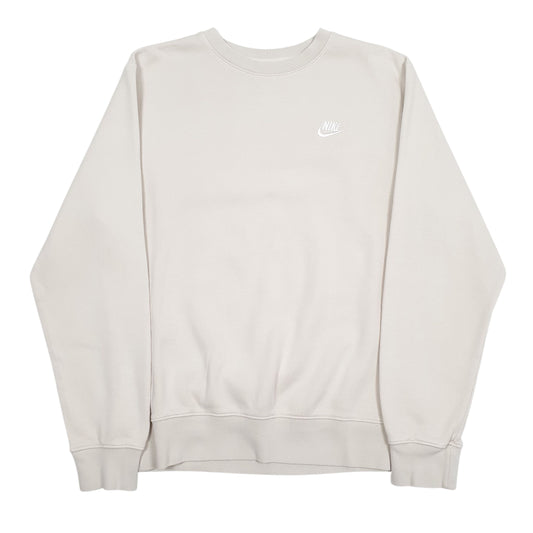 Mens Beige Nike Crewneck Jumper