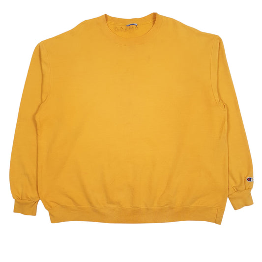 Mens Yellow Champion Crewneck Jumper