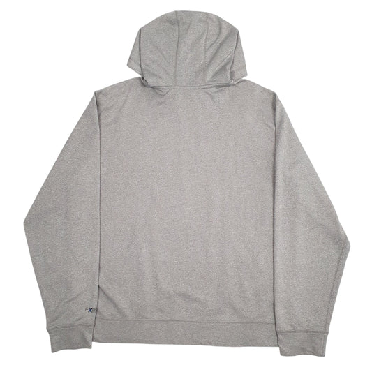 Mens Grey Carhartt Spellout Hoodie Jumper