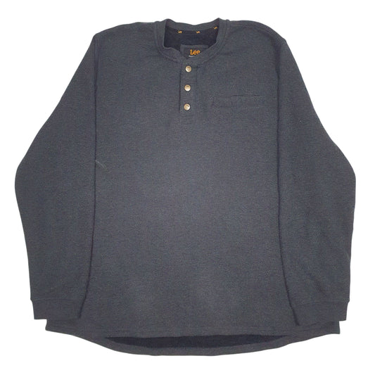 Mens Grey Lee Sherpa Lined Quarter Zip Jumper