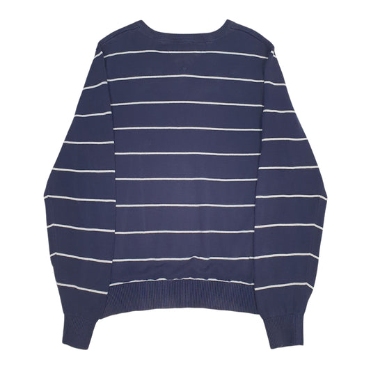 Mens Navy Tommy Hilfiger V Neck Jumper