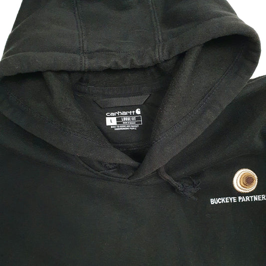 Mens Black Carhartt Hoodie Jumper