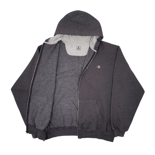 Mens Grey Champion Full Zip Jumper