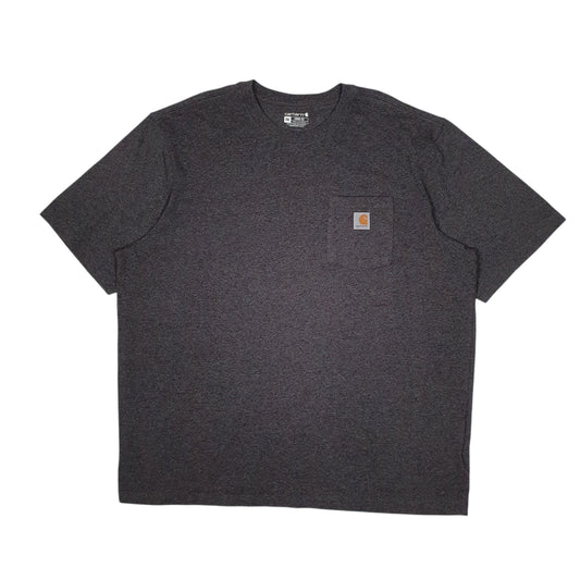 Mens Grey Carhartt Short Sleeve T Shirt