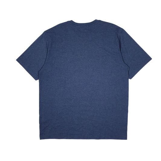Mens Blue Carhartt Quarter Zip T Shirt