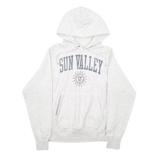 Mens Grey Champion Reverse Weave Sun Valley Hoodie Jumper