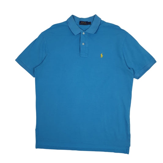Mens Blue Polo Ralph Lauren Short Sleeve Polo Shirt
