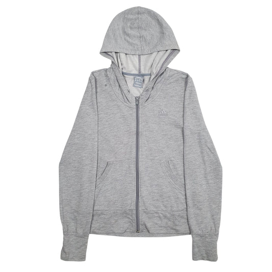 Mens Grey Adidas Full Zip Jumper