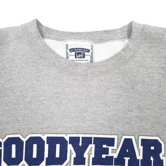 Mens Grey Lee Vintage 90s Good Year Crewneck Jumper