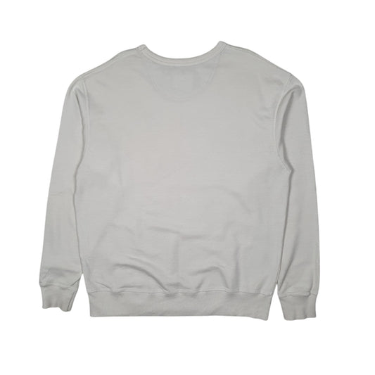 Mens White Champion Crewneck Jumper