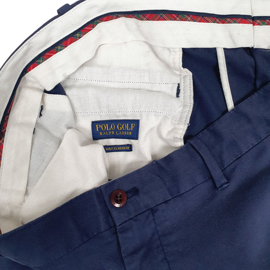 Mens Navy Polo Ralph Lauren Golf Trousers