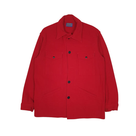 Mens Red Pendleton Cruiser CPO Coat