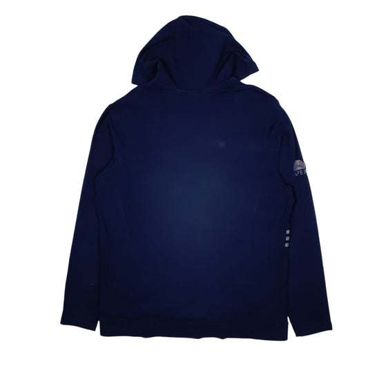 Mens Navy Adidas Lightweight Hoodie Jumper