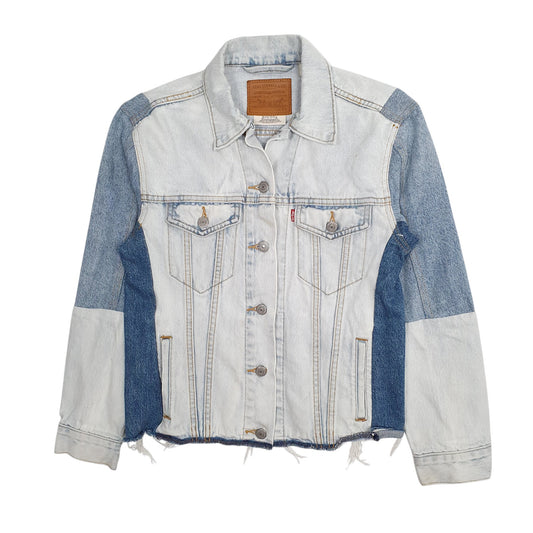 Womens Blue Levis Hoodie Coat