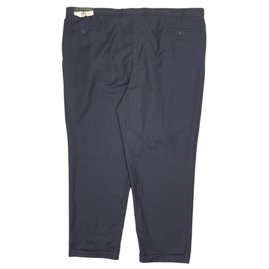Mens Navy Ralph Lauren Pinstripe Trousers
