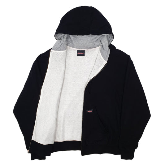 Mens Black Dickies Full Zip Jumper