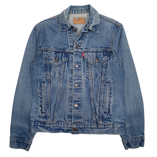 Mens Blue Levis Type 3 Vintage 80s Coat