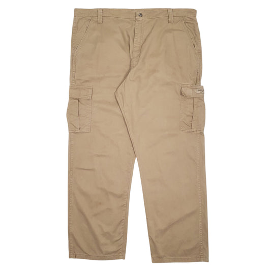 Mens Beige Wrangler Cargo Trousers