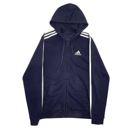 Mens Navy Adidas Full Zip Jumper