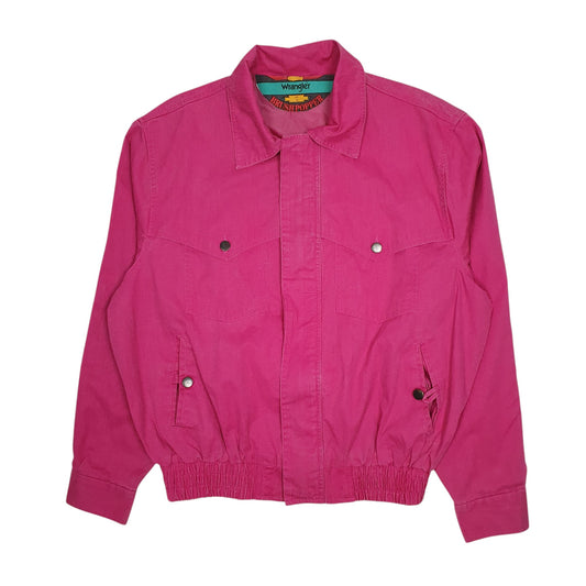 Mens Pink Wrangler Vintage 90s Brushpopper Coat