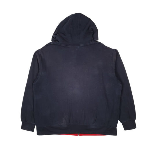 Mens Navy Dickies Reversible Hoodie Full Zip Jumper