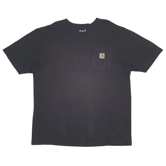 Mens Black Carhartt Short Sleeve T Shirt