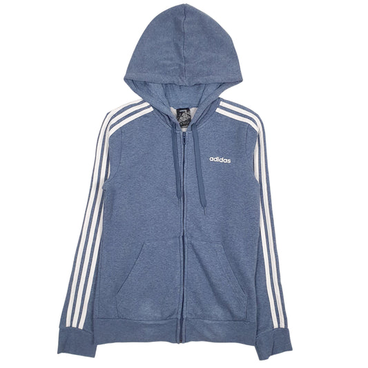 Womens Blue Adidas Full Zip Jumper
