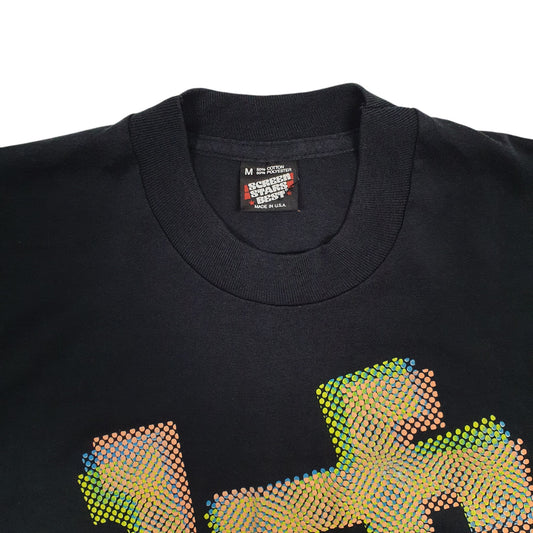 Mens Black Screen Stars Single Stitch Vintage 90s Florda Gators T Shirt