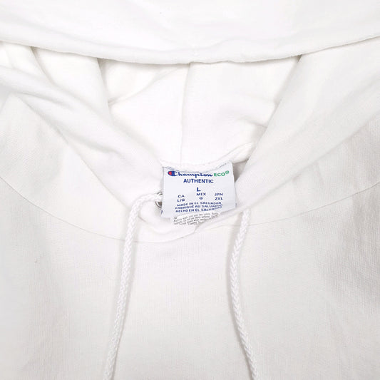 Mens White Champion Hoodie Jumper