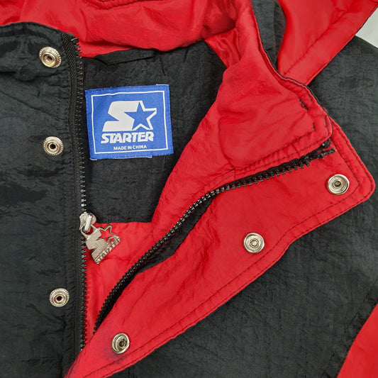 Mens Black Starter Nebraska Huskies Coat