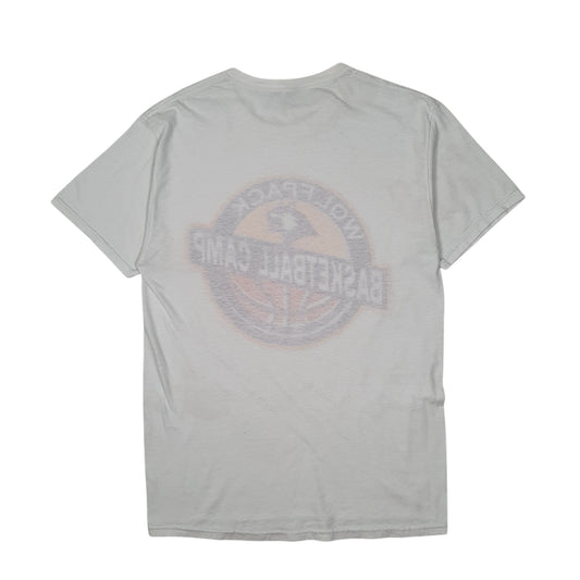 Mens White Jerzees Wolfpack Basketball T Shirt