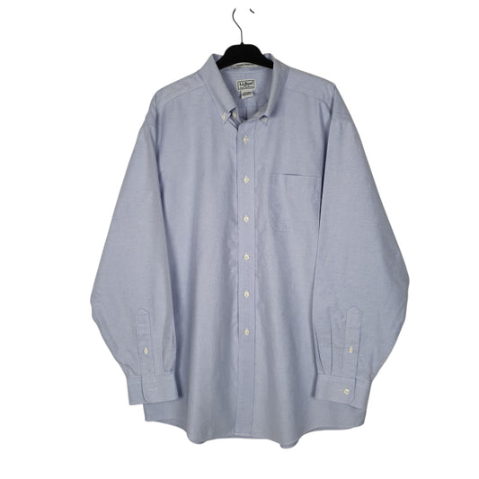 Mens Blue L.L.Bean Long Sleeve Shirt