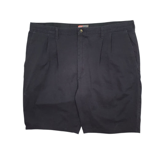 Mens Black Wrangler Pleated Chino Shorts